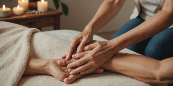 Réflexologie : une alliée naturelle pour apaiser les bouffées de chaleur et harmoniser le corps